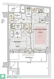 ブライズ雪谷大塚 1LDKの間取図画像