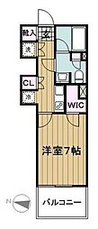 パークホームズ大岡山ラヴィアンコート 1Kの間取図画像