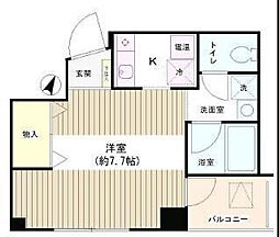 TKR神田多町 1Kの間取図画像