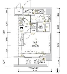 ARCOBALENOKAMEIDO 1Kの間取図画像