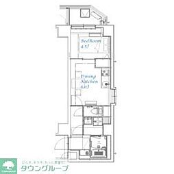 江東区大島8丁目マンション 1DKの間取図画像