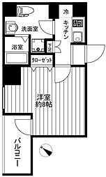 CREAL premier八丁堀 11階1Kの間取り