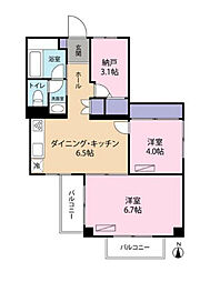 ビラ大泉学園 2SDKの間取図画像
