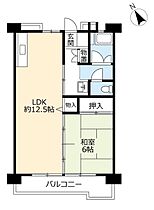 UR梨香台  ｜ 千葉県松戸市高塚新田（賃貸マンション1LDK・8階・45.70㎡） その2