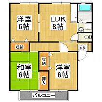 グリーンビレッジA・B  ｜ 大阪府河内長野市小山田町（賃貸アパート3LDK・2階・58.30㎡） その2