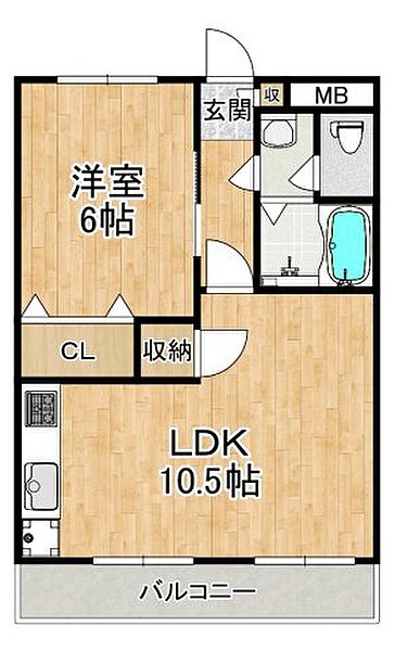 第2山内マンション ｜大阪府堺市中区深井清水町(賃貸マンション1LDK・2階・41.00㎡)の写真 その5