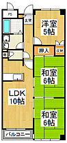 アデューウエダ 207 ｜ 大阪府大阪狭山市東野中2丁目（賃貸マンション3LDK・2階・57.00㎡） その2