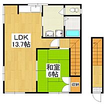 大阪府大阪狭山市大野台6丁目（賃貸アパート1LDK・2階・42.78㎡） その2