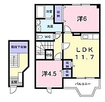 ファイン・キャピタルA・B  ｜ 大阪府大阪狭山市東池尻3丁目（賃貸アパート2LDK・2階・58.12㎡） その2