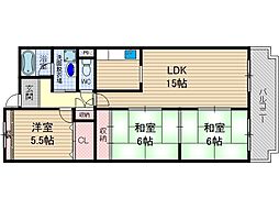 ルノン茨木 4階/-