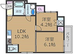 F asecia Laud  ｜ 大阪府吹田市青葉丘北（賃貸アパート2LDK・1階・44.30㎡） その2