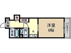 ホワイトプラザ  ｜ 大阪府茨木市竹橋町（賃貸マンション1K・3階・22.41㎡） その2