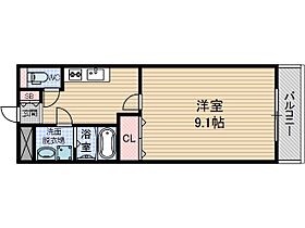 ラディアント  ｜ 大阪府茨木市彩都あさぎ５丁目（賃貸マンション1K・2階・30.96㎡） その2