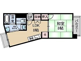 サワダビル  ｜ 大阪府摂津市千里丘東３丁目（賃貸マンション1LDK・4階・33.00㎡） その2