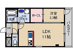 SHUUEI BLDG  ｜ 大阪府茨木市見付山１丁目（賃貸マンション1LDK・2階・36.83㎡） その2