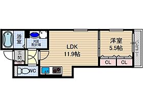 サンティールj  ｜ 大阪府茨木市上穂積２丁目（賃貸マンション1LDK・1階・41.16㎡） その2