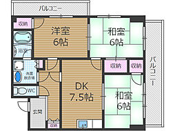 若園ハイツ 3階