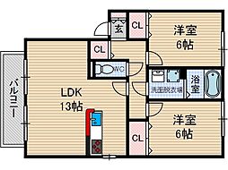 クロスロードA棟 2階