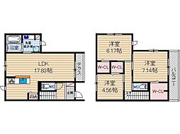 セジュール茨木駅前 3LDKの間取図画像