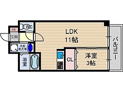 石塚ハイム 1LDKの間取図画像