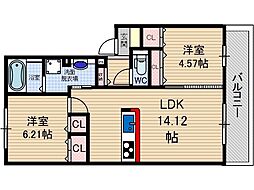 PALACE WEST千里丘 A棟 2階/-