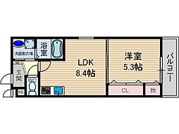 フジパレス　カルディアB 3階/-