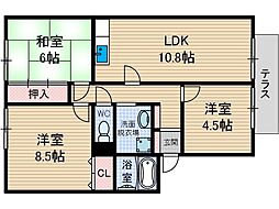 エクセル南茨木B棟 2階/-