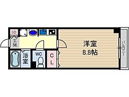 コラソン・パラシオ 1Kの間取図画像