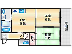 麻田レインボーハイツ 1階/-