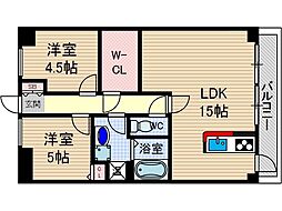カーサビアンカ茨木 2階/-