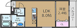 リアコート千里丘ISOUTH 1LDKの間取図画像