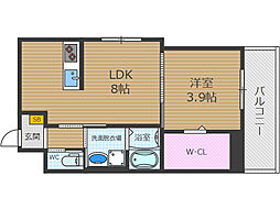 オルタンシアキューブ 1LDKの間取図画像