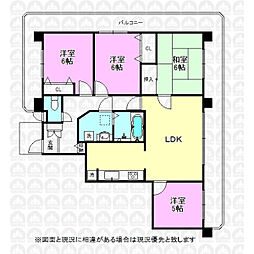 ビーグルマンション一番町 4LDKの間取図画像