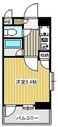 ビラマリー 1Kの間取図画像
