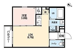 間取図画像 1LDK