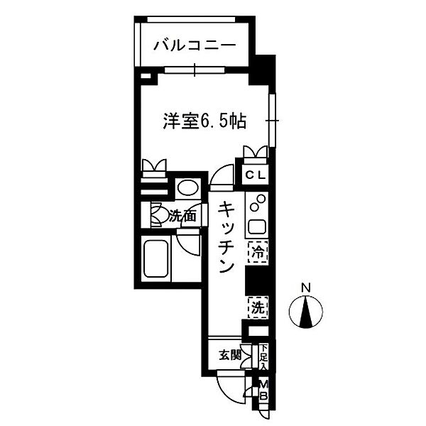 レジディア中落合 B407｜東京都新宿区中落合1丁目(賃貸マンション1K・4階・25.76㎡)の写真 その2