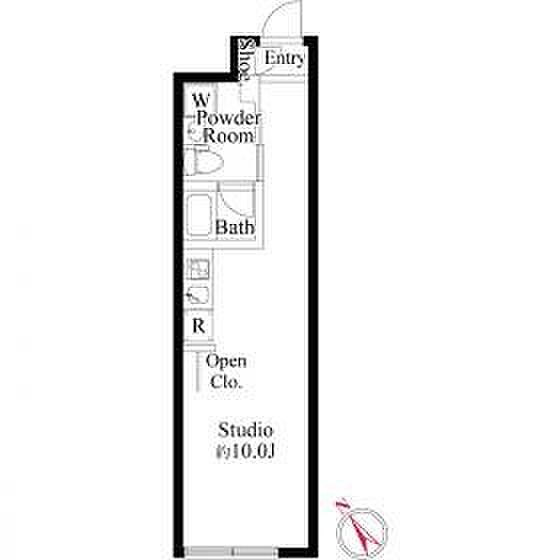 フロンティアコンフォート板橋ときわ台 ｜東京都板橋区南常盤台1丁目(賃貸マンション1R・4階・26.22㎡)の写真 その2