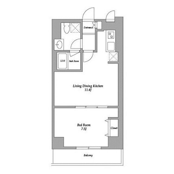 エスティメゾン東新宿 0506｜東京都新宿区新宿6丁目(賃貸マンション1LDK・5階・41.70㎡)の写真 その2