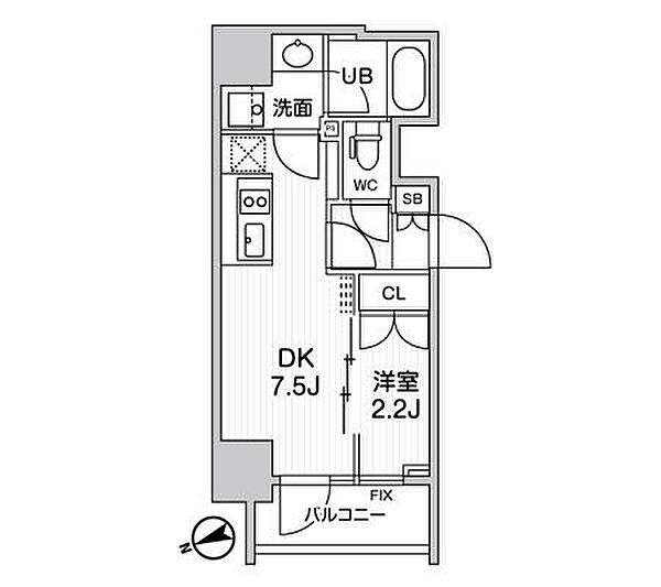 シーズンフラッツ浅草言問通り 304｜東京都台東区浅草3丁目(賃貸マンション1DK・3階・25.98㎡)の写真 その2