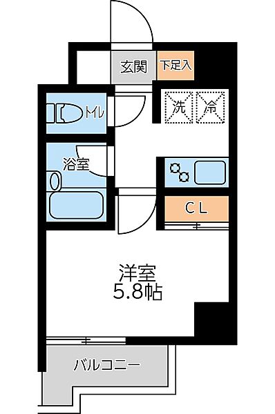 コンフォートタイム大森 ｜東京都大田区大森北3丁目(賃貸マンション1K・10階・20.90㎡)の写真 その2