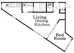 仮）Decor Bloccoときわ台 1階1LDKの間取り