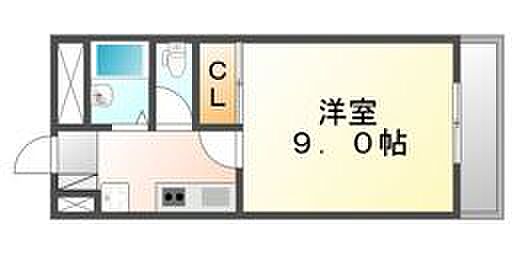 香川県高松市扇町１丁目(賃貸マンション1K・2階・25.65㎡)の写真 その4