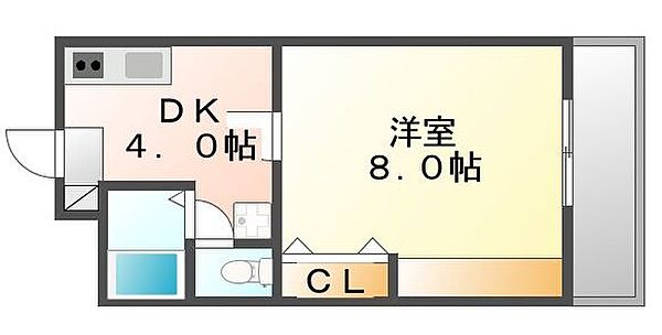 香川県高松市木太町(賃貸アパート1K・1階・27.36㎡)の写真 その4