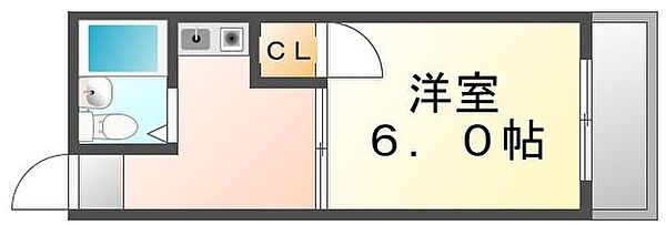 香川県高松市扇町１丁目(賃貸マンション1K・2階・19.80㎡)の写真 その4