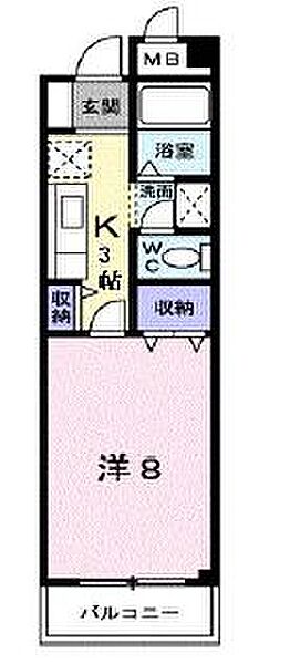 香川県綾歌郡宇多津町浜六番丁(賃貸マンション1K・1階・27.00㎡)の写真 その3