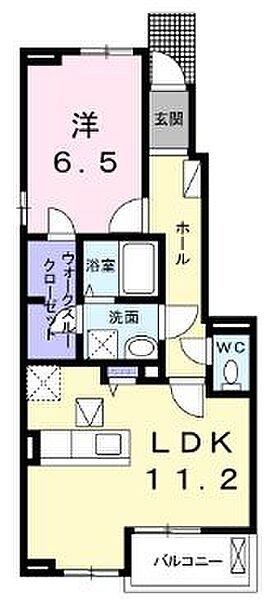 香川県高松市上天神町(賃貸アパート1LDK・1階・46.68㎡)の写真 その4