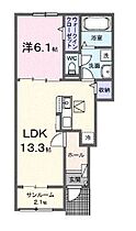 香川県高松市勅使町（賃貸アパート1LDK・1階・50.05㎡） その2