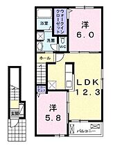 香川県丸亀市飯山町東坂元（賃貸アパート2LDK・2階・57.25㎡） その2