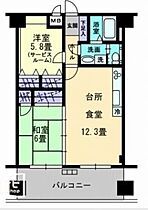 香川県高松市花ノ宮町１丁目（賃貸アパート2LDK・3階・52.92㎡） その2