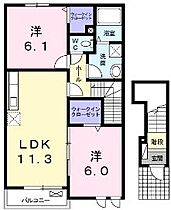 香川県東かがわ市落合（賃貸アパート2LDK・2階・57.63㎡） その2